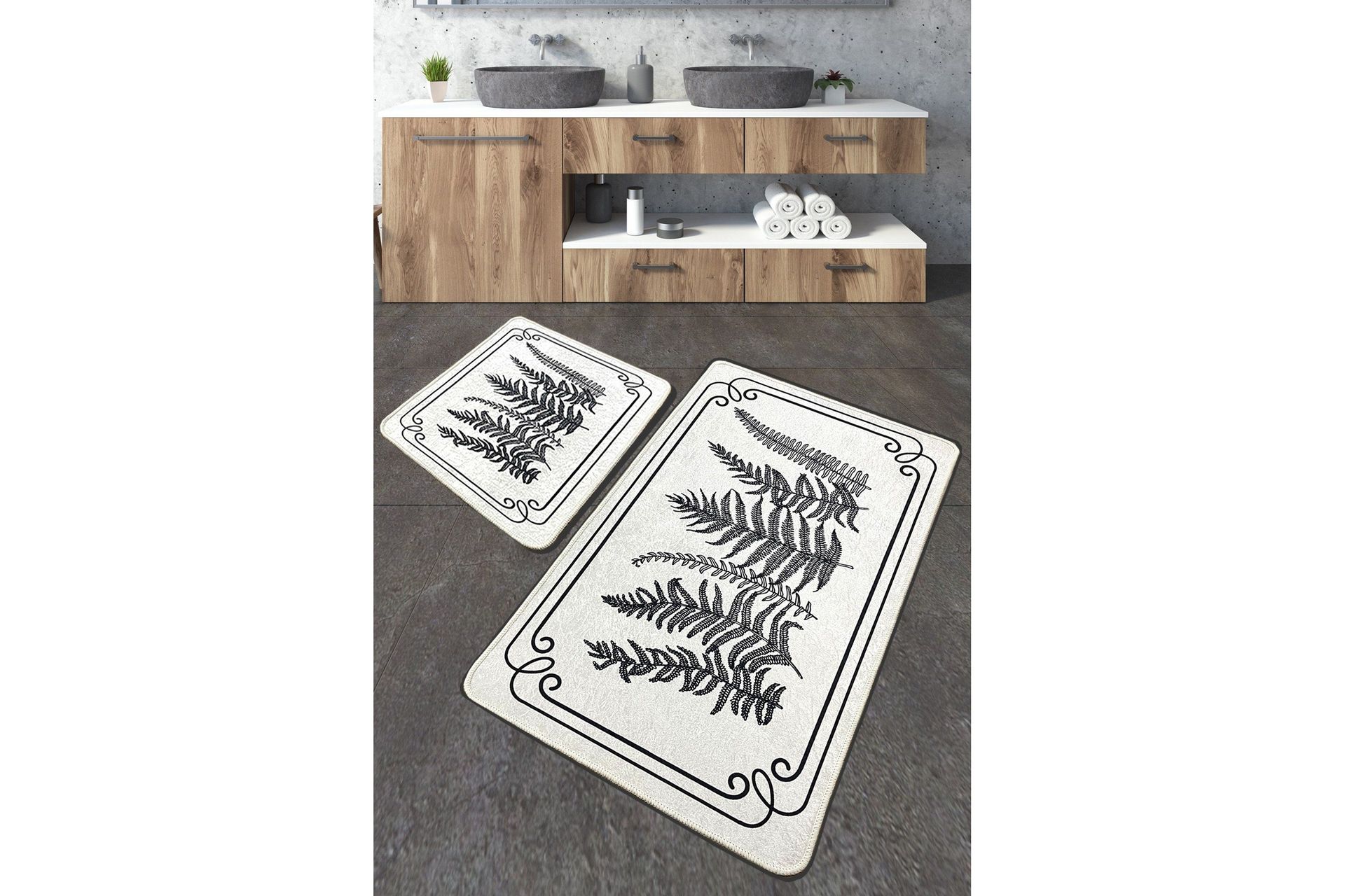 Kashiwa Badrumsmatta 60x100 cm Rektangulär - Flerfärgad — Chilli