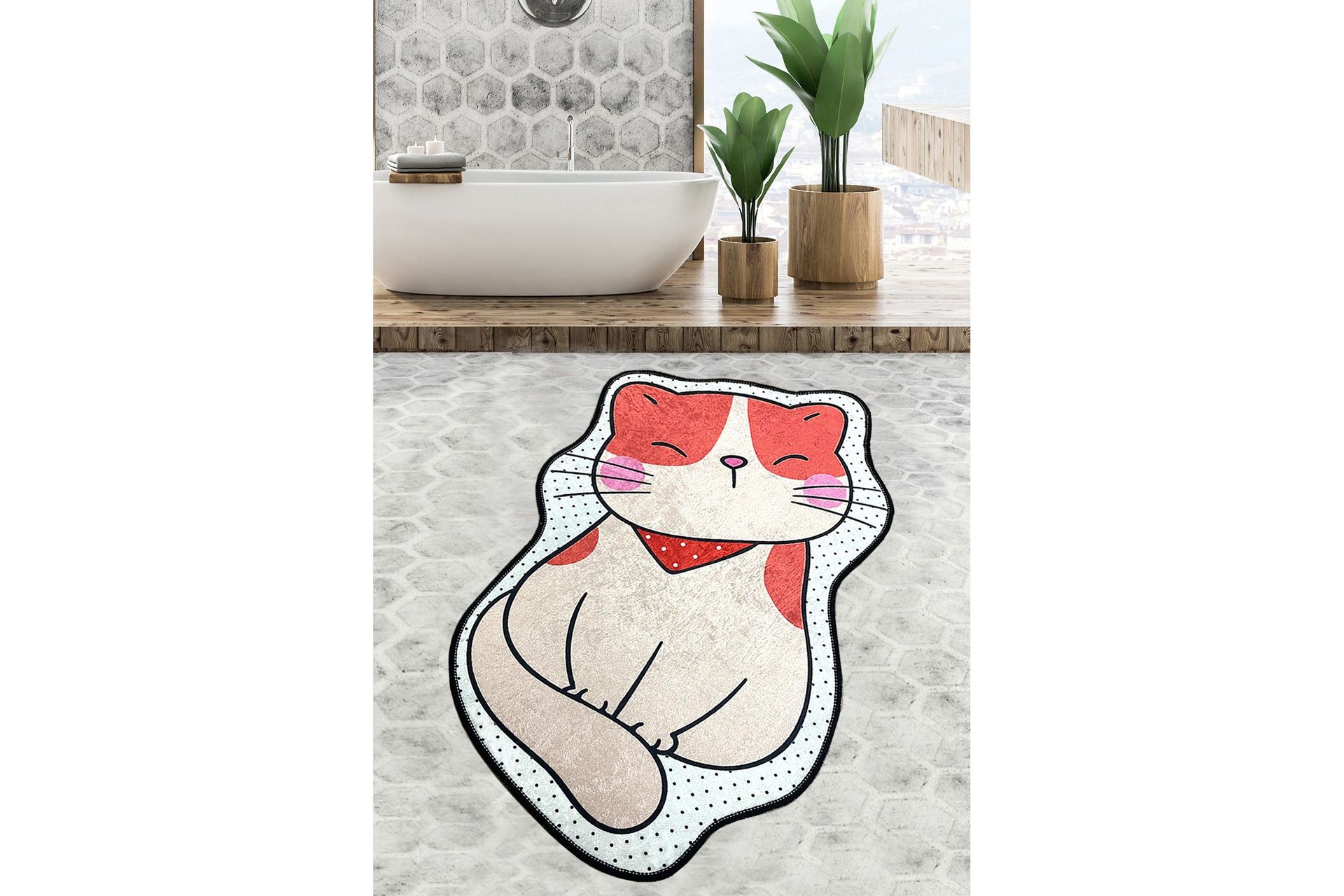 Naviya Badrumsmatta 80x100 cm Rektangulär - Flerfärgad — Chilli
