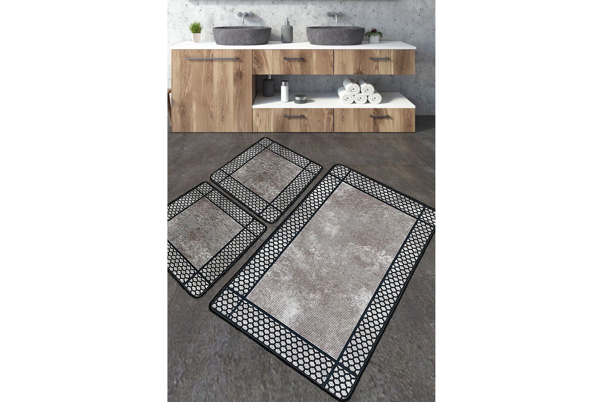 Navjat Badrumsmatta 60x100 cm Rektangulär - Flerfärgad (Art.nr 1768393) — Chilli