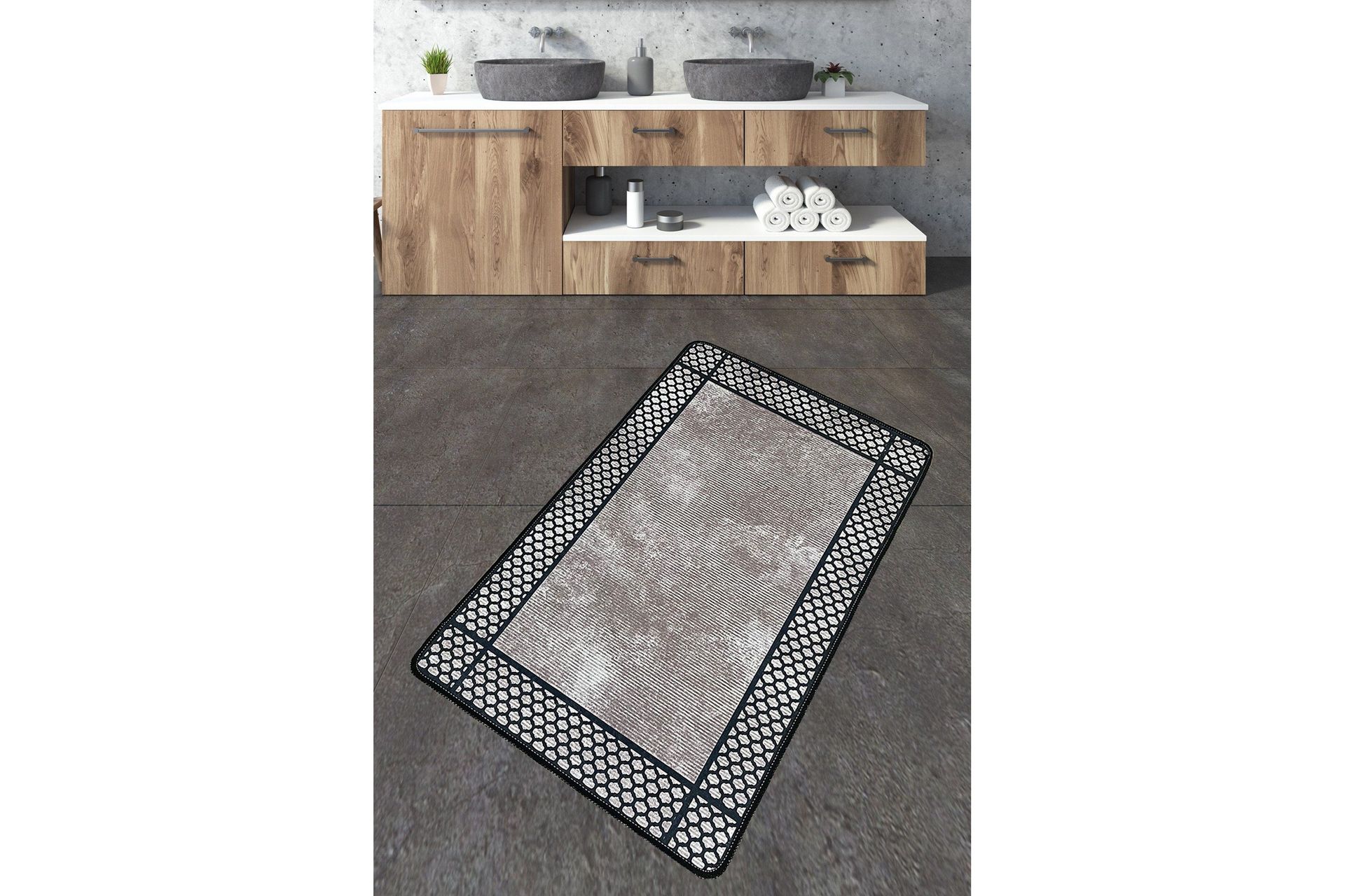 Navjat Badrumsmatta 70x120 cm Rektangulär - Flerfärgad — Chilli