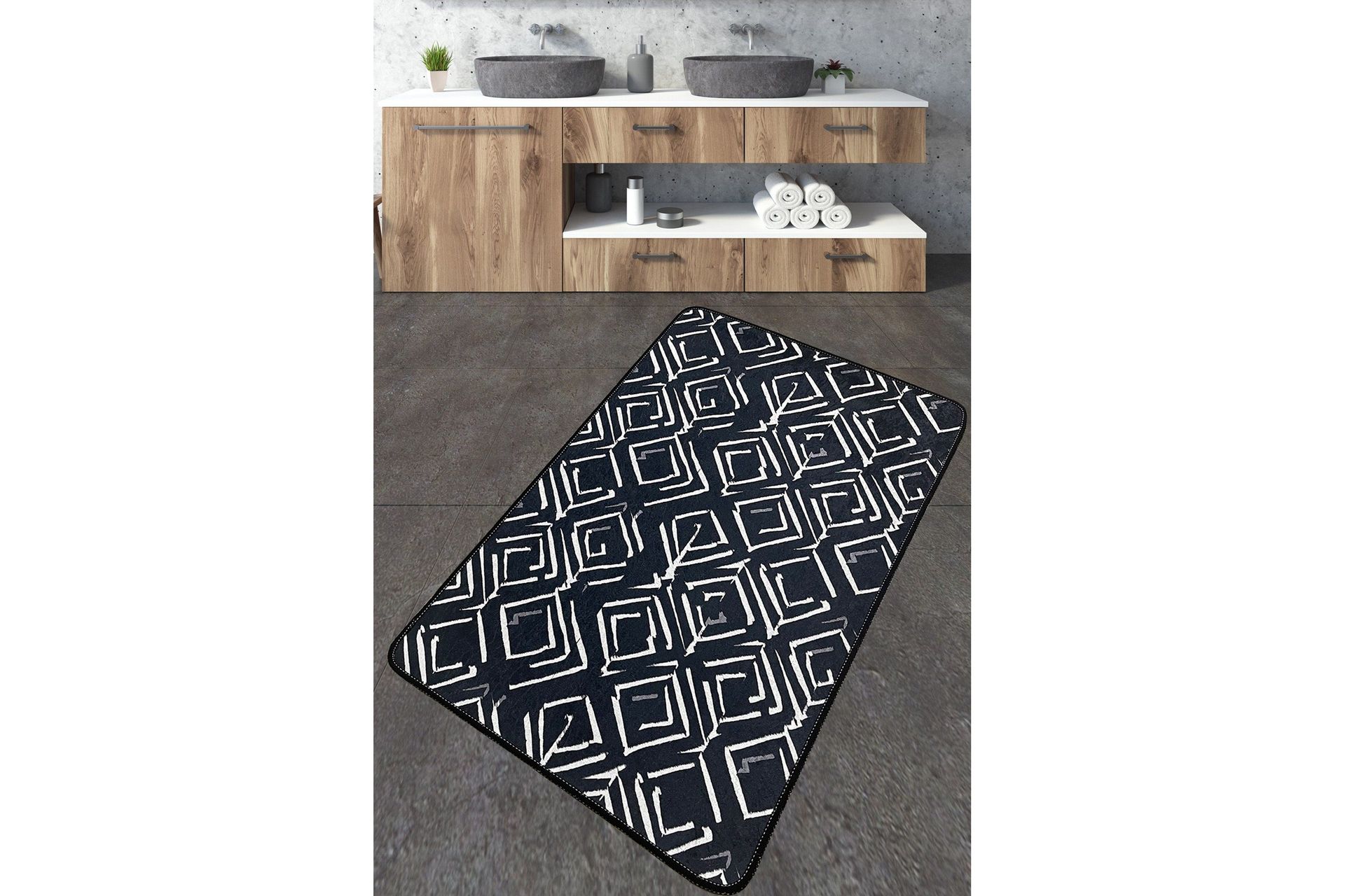 Nicharon Badrumsmatta 70x120 cm Rektangulär - Flerfärgad — Chilli