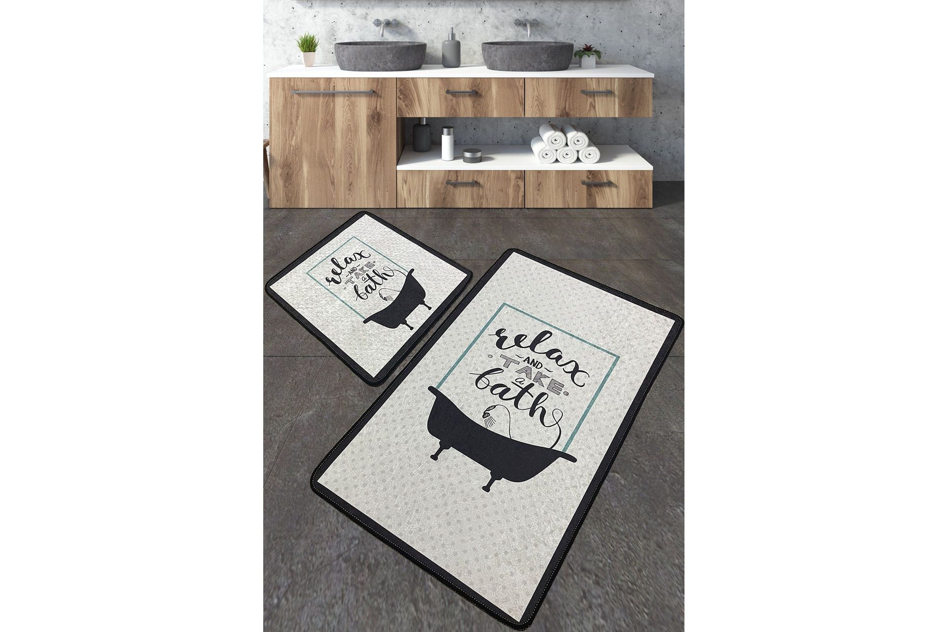 Nikhat Badrumsmatta 60x100 cm Rektangulär - Flerfärgad (Art.nr 1768314) — Chilli