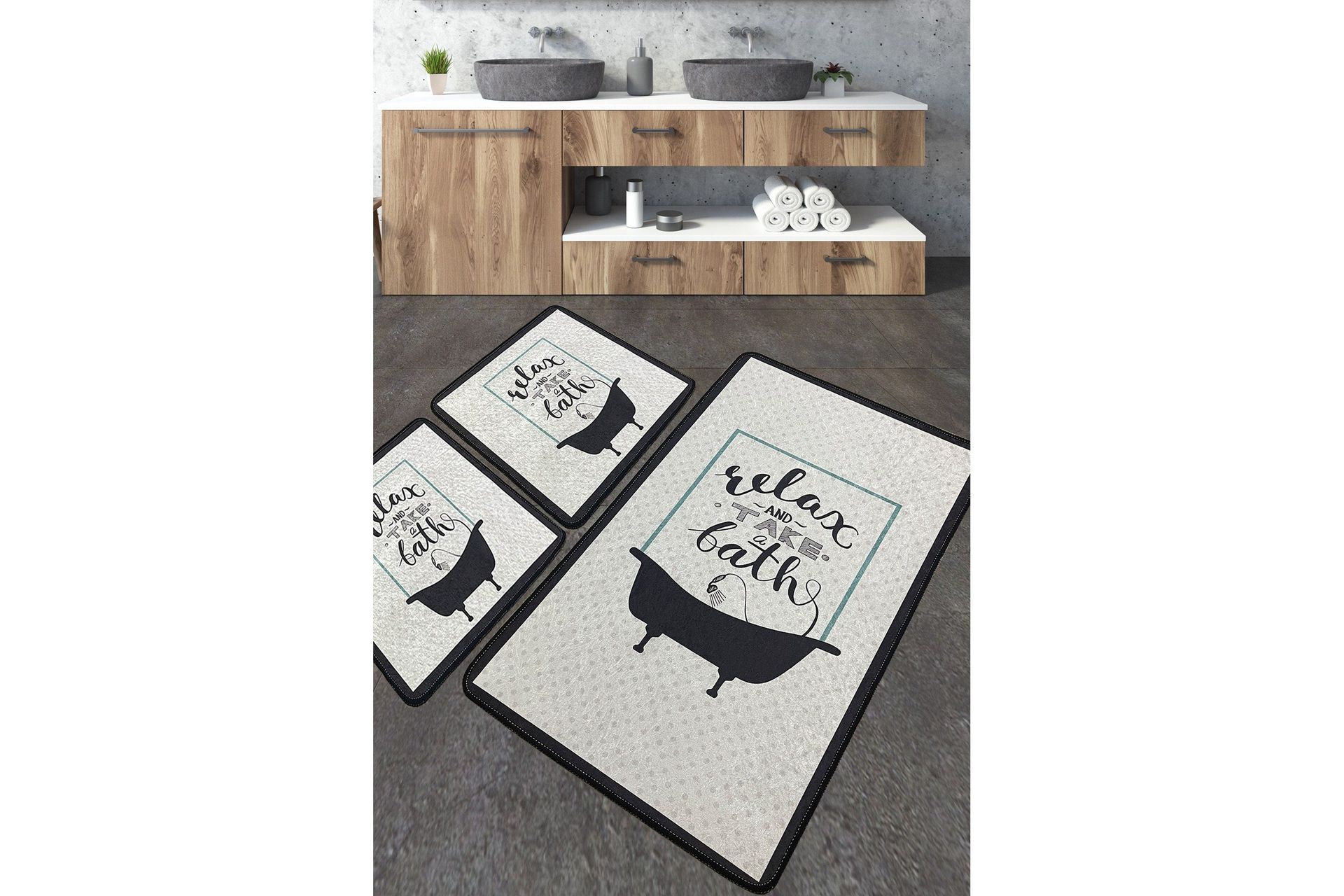 Nikhat Badrumsmatta 60x100 cm Rektangulär - Flerfärgad (Art.nr 1768437) — Chilli