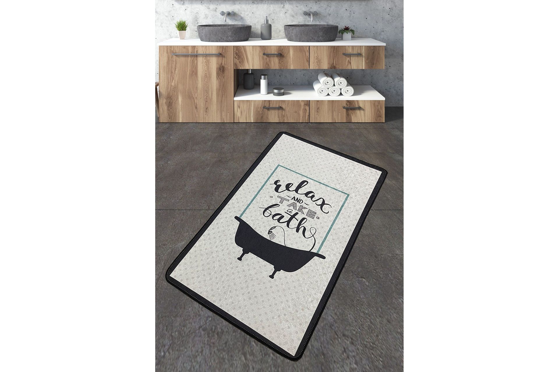 Nikhat Badrumsmatta 70x120 cm Rektangulär - Flerfärgad — Chilli