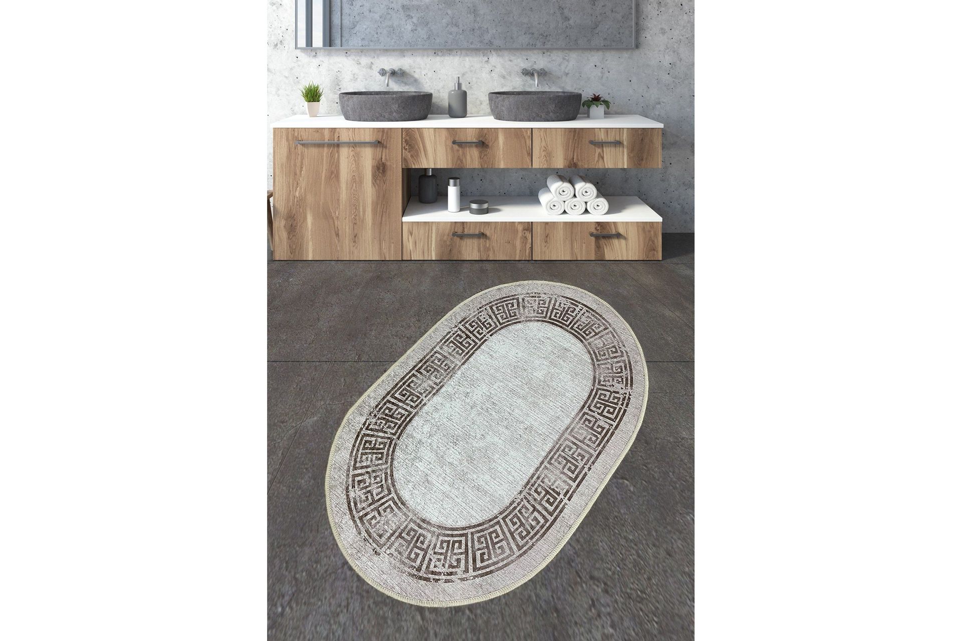 Nikku Badrumsmatta 70x120 cm Rektangulär - Flerfärgad — Chilli