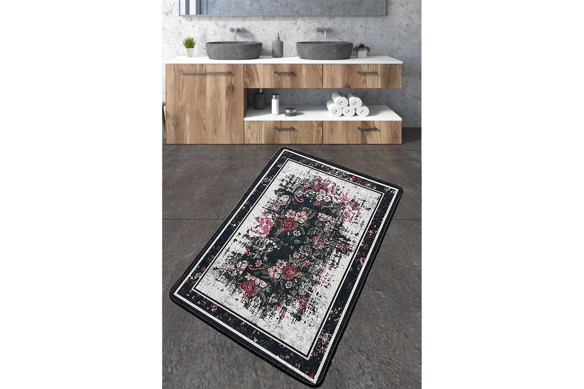 Nilofar Badrumsmatta 70x120 cm Rektangulär - Flerfärgad — Chilli