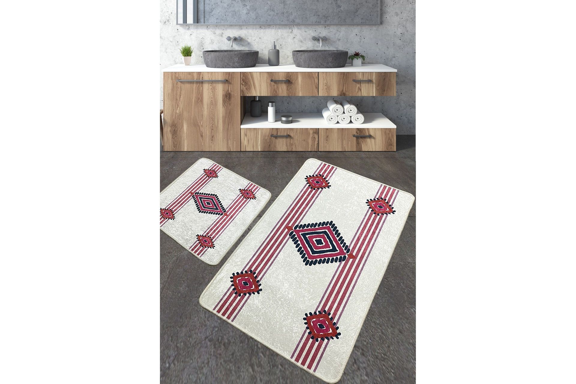 Nimahe Badrumsmatta 60x100 cm Rektangulär - Flerfärgad — Chilli