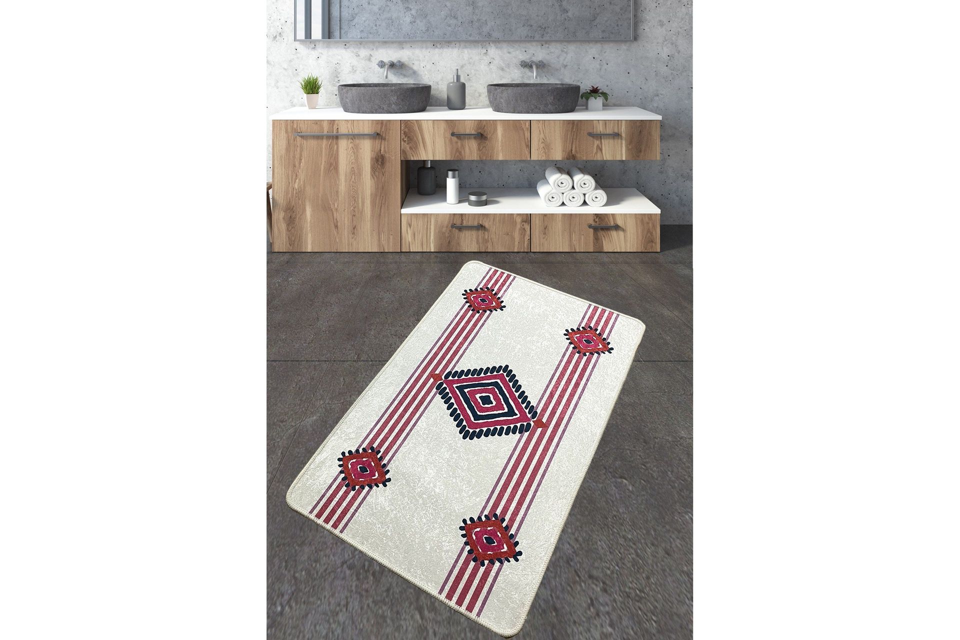 Nimahe Badrumsmatta 70x120 cm Rektangulär - Flerfärgad — Chilli
