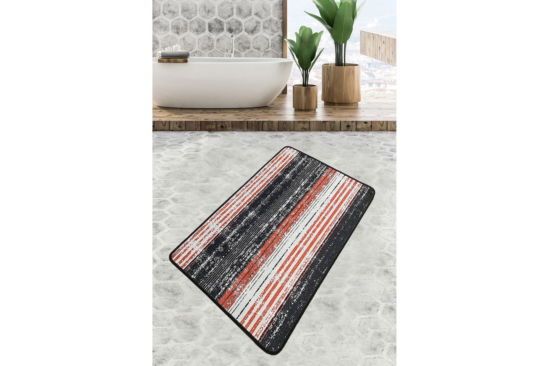 Ninama Badrumsmatta 70x120 cm Rektangulär - Flerfärgad — Chilli