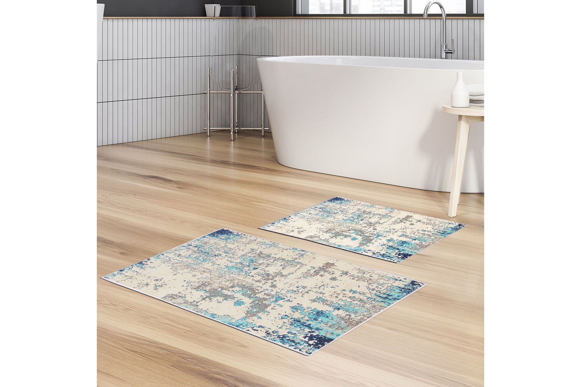 Panchi Badrumsmatta 60x150 cm Rektangulär - Flerfärgad — Chilli
