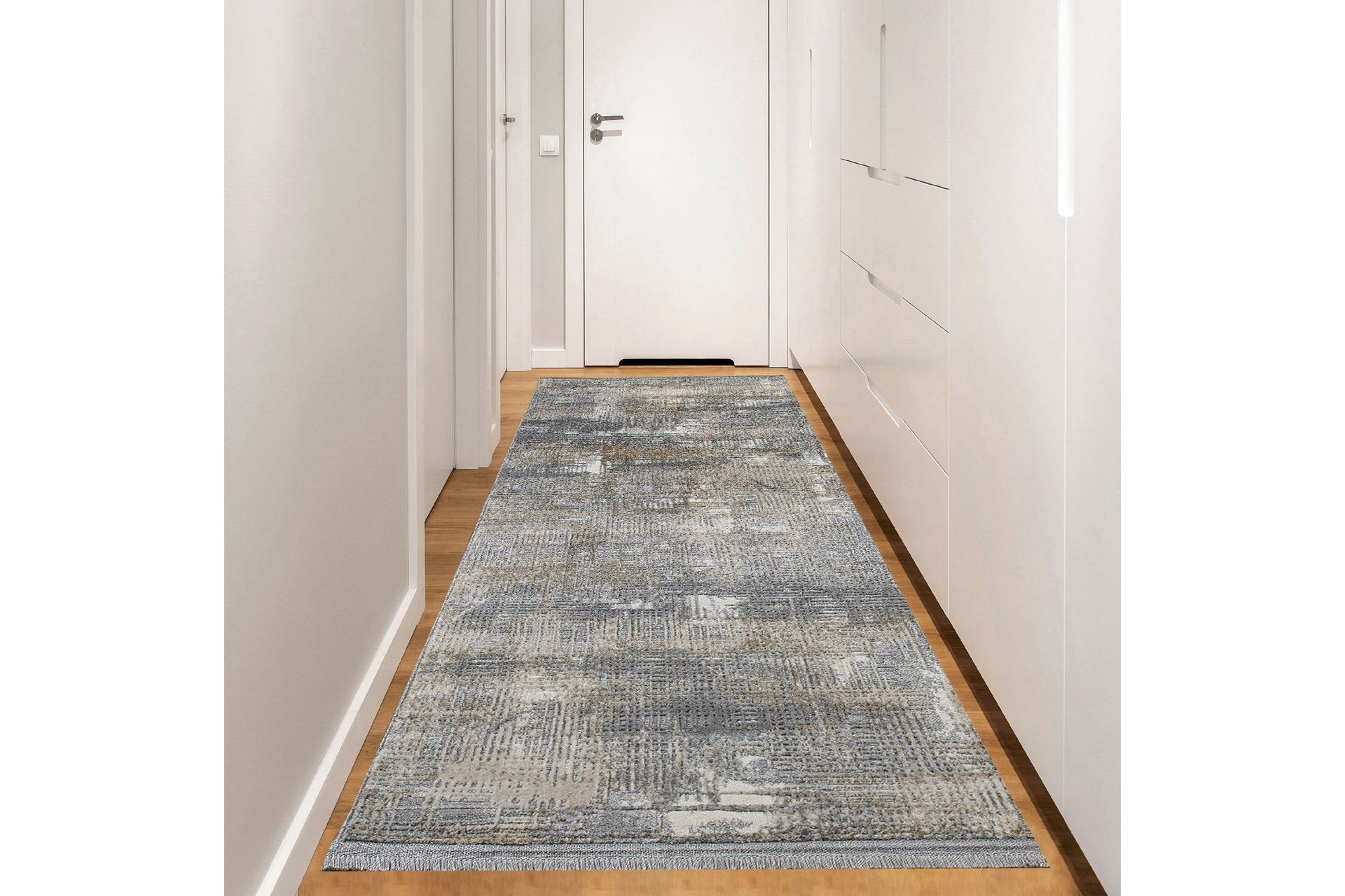 Naveena Gångmatta 120x350 cm Rektangulär - Grå/Beige/Creme (Art.nr 1768414) — Chilli