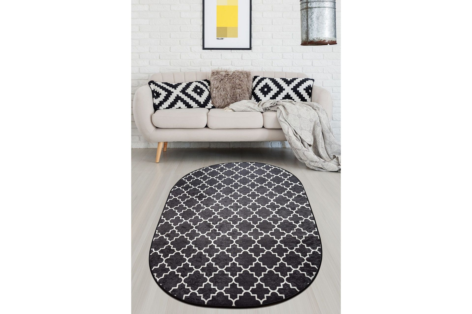Chilai Matta 120x180 cm - Svart/Vit (Art.nr 1196149) — Chilli