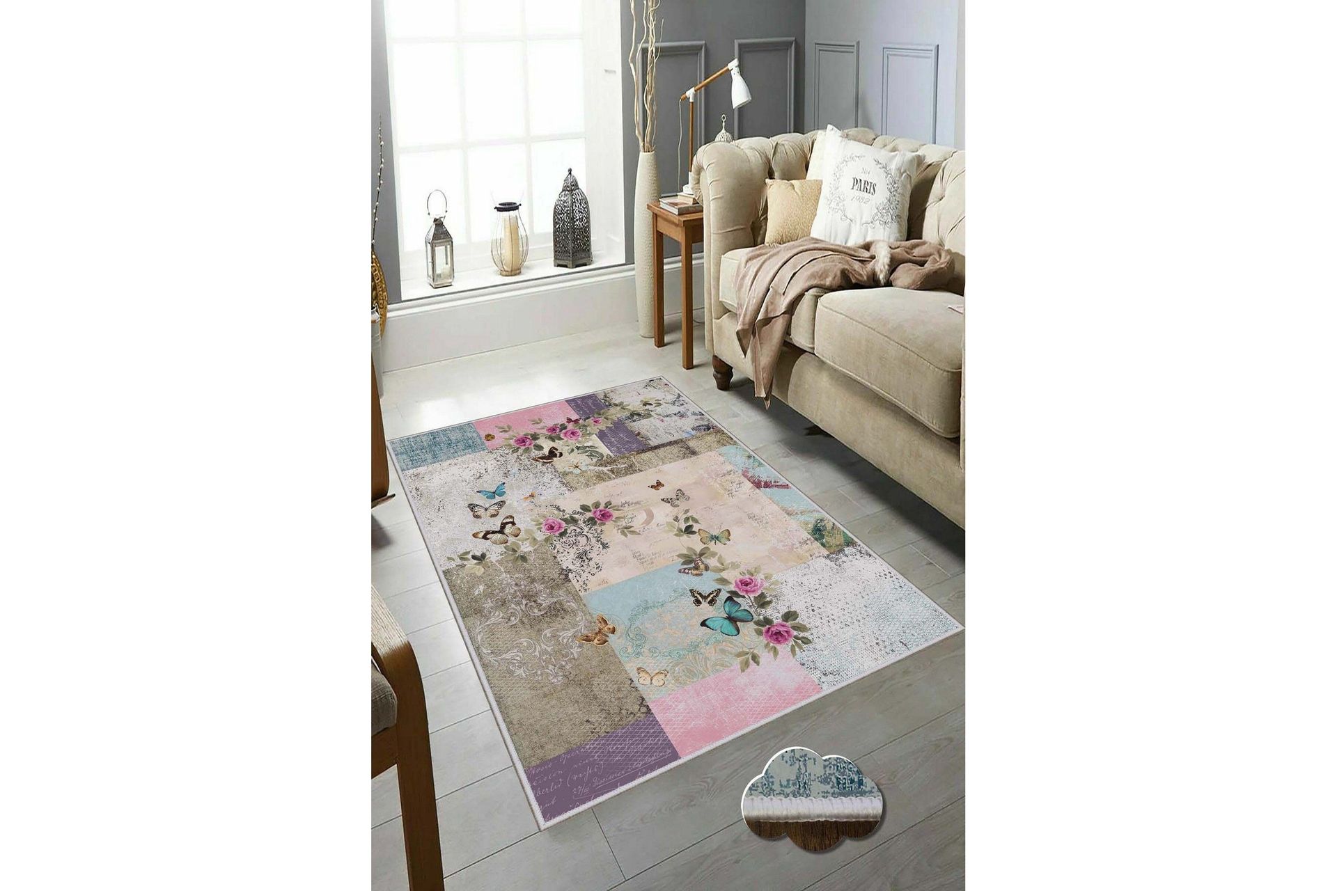 Homefesto Matta 100x150 cm - Multifärgad (Art.nr 1186782) — Chilli