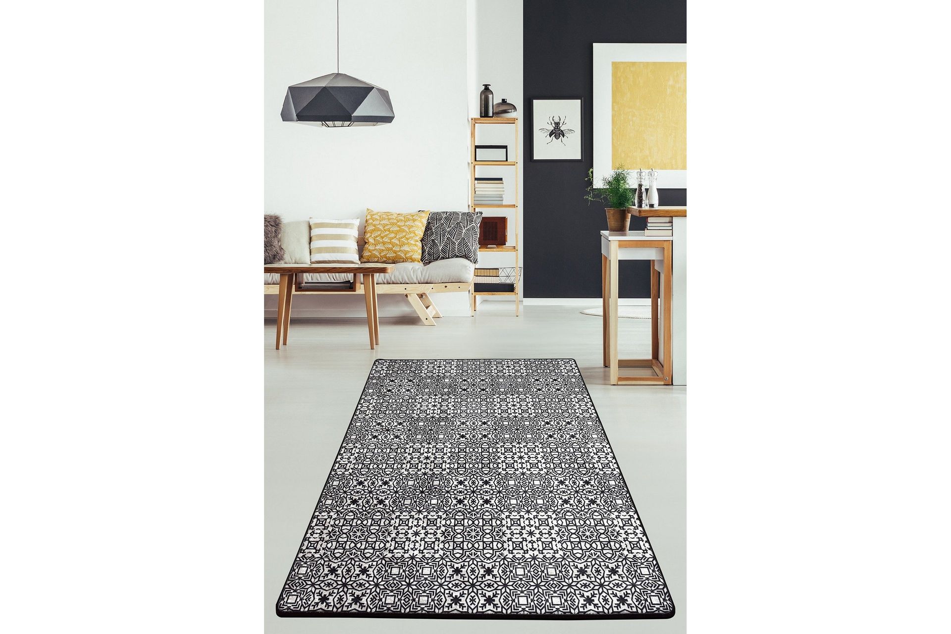 Chilai Matta 80x120 cm - Svart/Vit (Art.nr 1193547) — Chilli