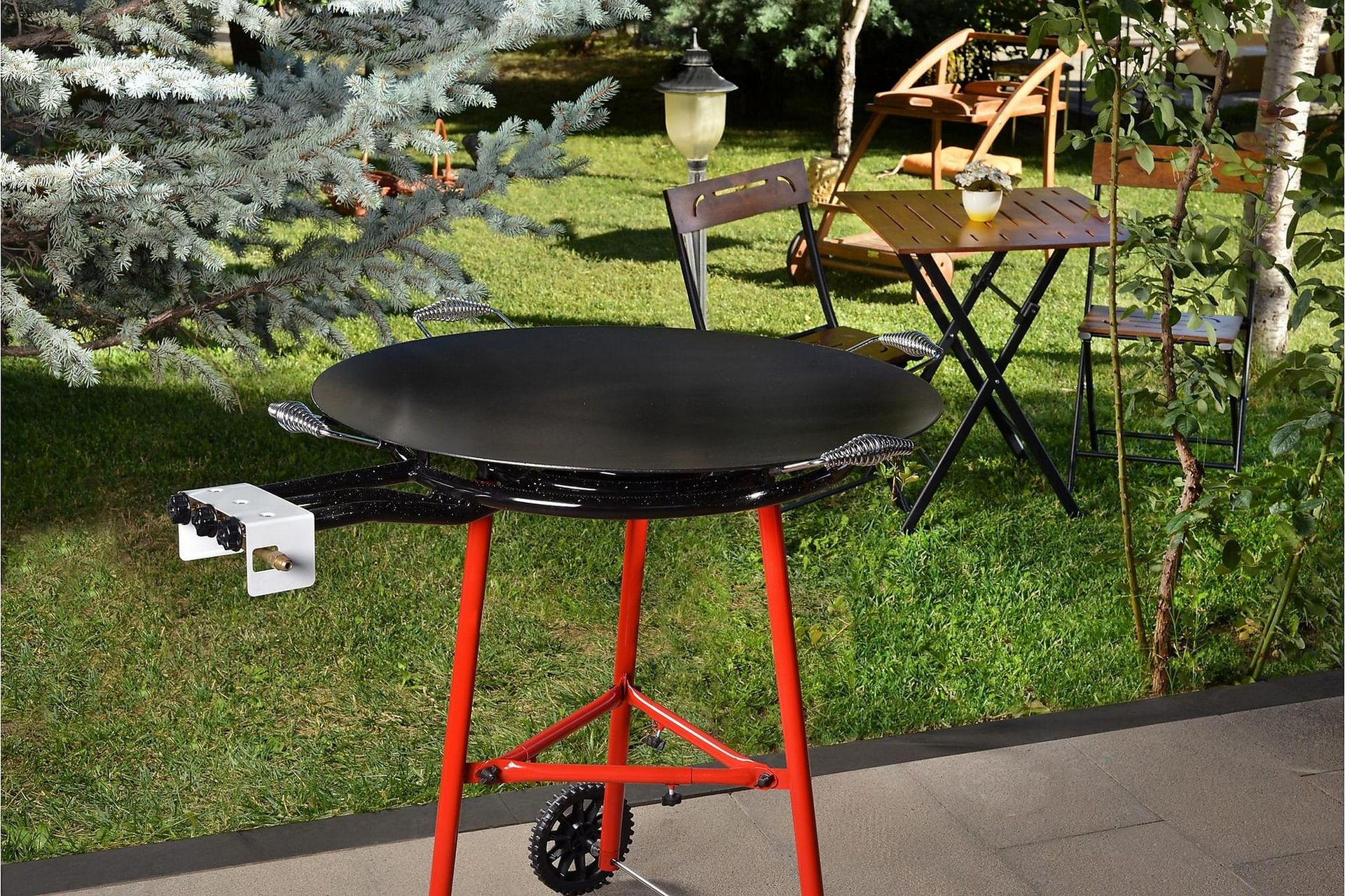 Gasolbrännare 81x81 cm - Svart — Chilli